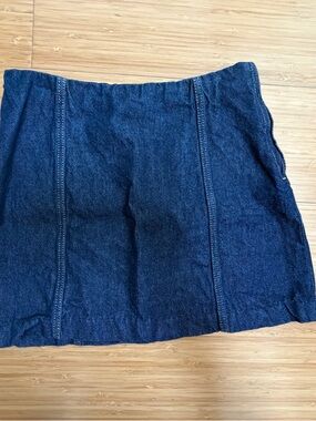 H&M Dark Blue Denim Mini Skirt